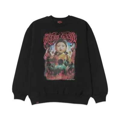 NETFLIX Squid Game Season 2 Original Graphic Sweat Crew (YOUNG-HEE) "Black"