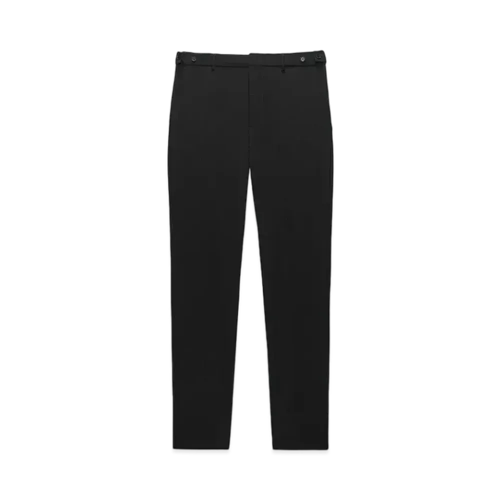 MSGM Virgin Wool Cigarette Pants "Black"