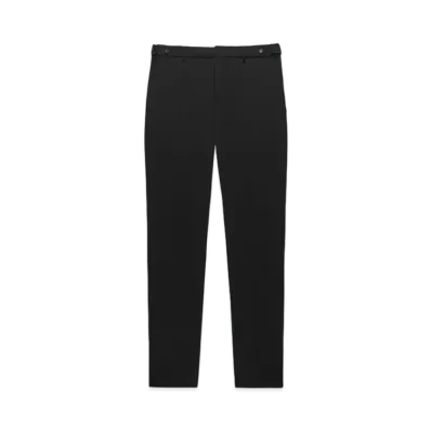 MSGM Virgin Wool Cigarette Pants "Black"