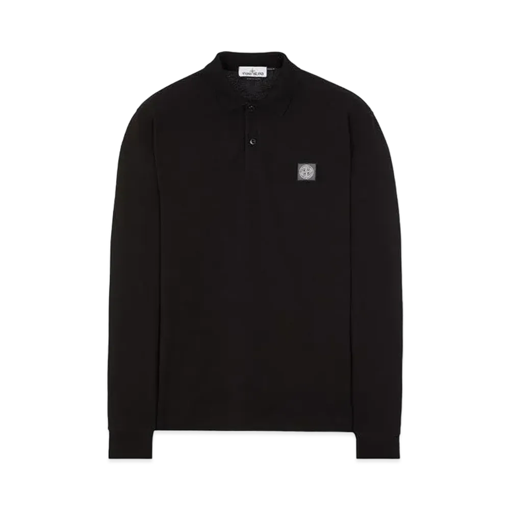 Stone Island 20639 50/2 COTTON PIQUE_REGULAR FIT "Black"
