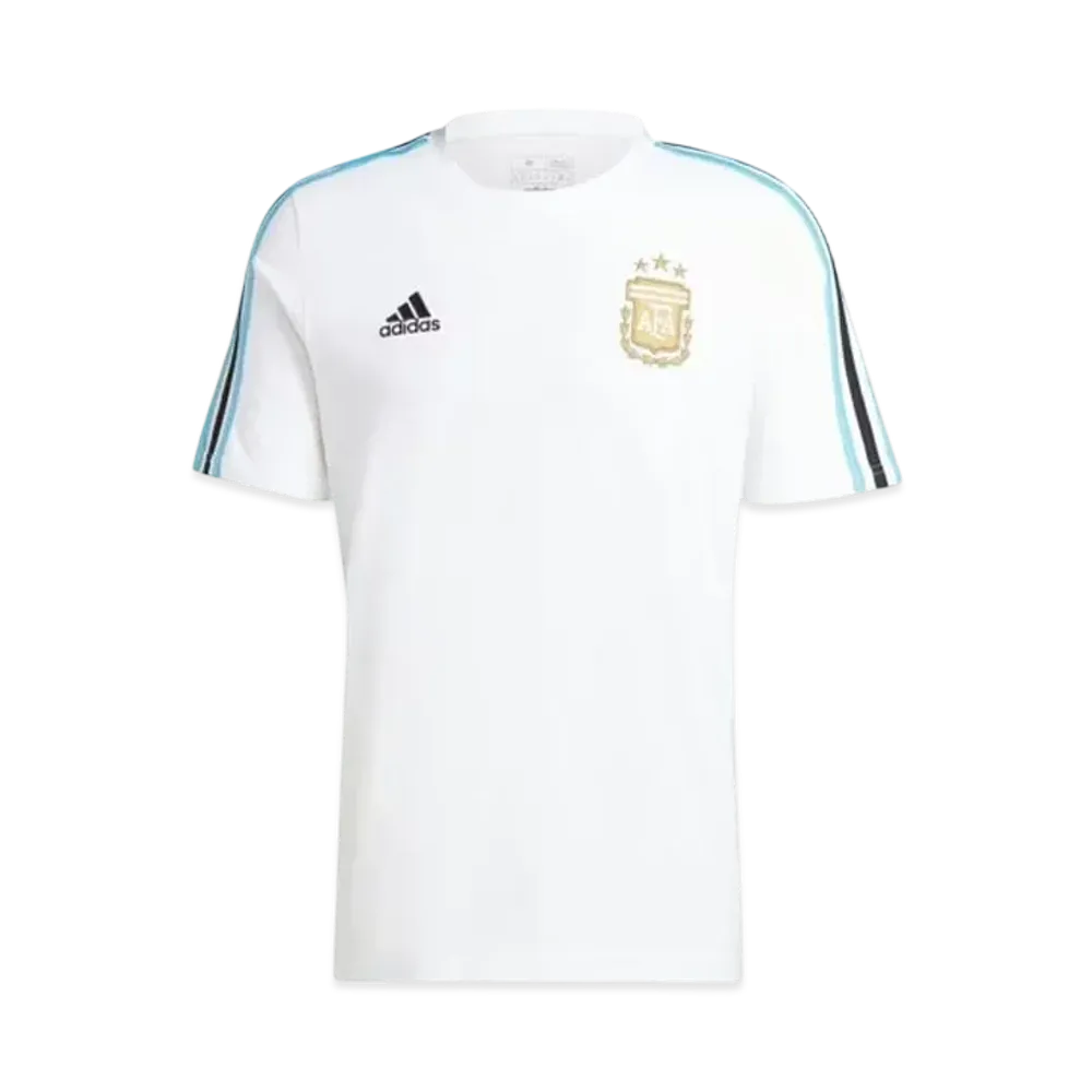 adidas Argentina DNA Three Stripes Short Sleeve T-Shirt "White"