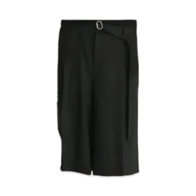 Matin Kim Double Waist Bermuda Pants In "Black"