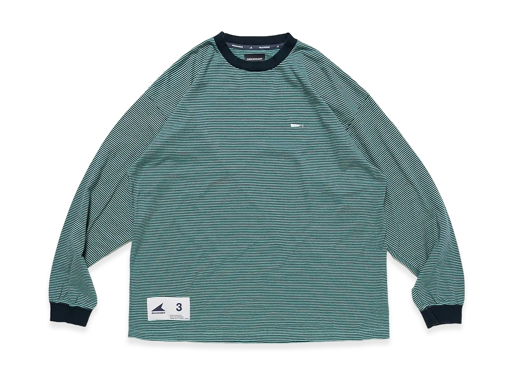 DESCENDANT Horizontal Stripe LS "Green"