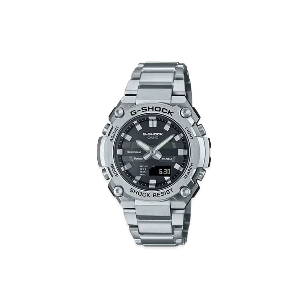 Casio G-Shock G-Steel Mobile Link Solar M Watch "Silver"