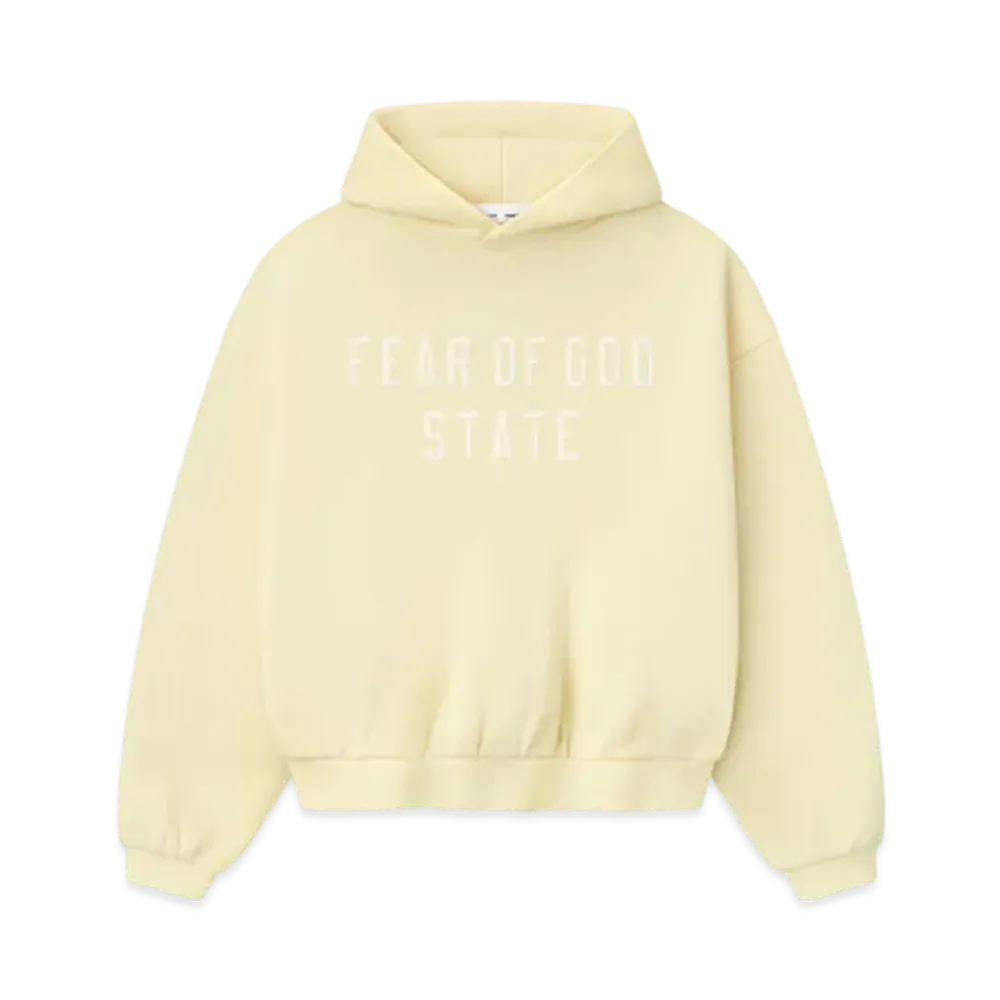 FEAR OF GOD ESSENTIALS Kids 90's Fleece Hoodie "Garden Yellow"
