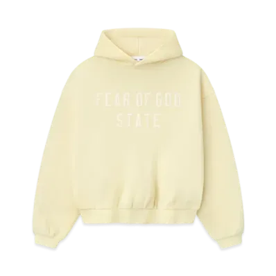 FEAR OF GOD ESSENTIALS Kids 90's Fleece Hoodie "Garden Yellow"