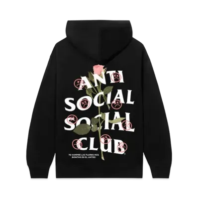 ANTI SOCIAL SOCIAL CLUB x Sadboyz Pink Rose Hoodie "Black"