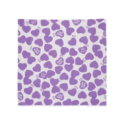 HUMAN MADE Heart Big Bandana "Purple"