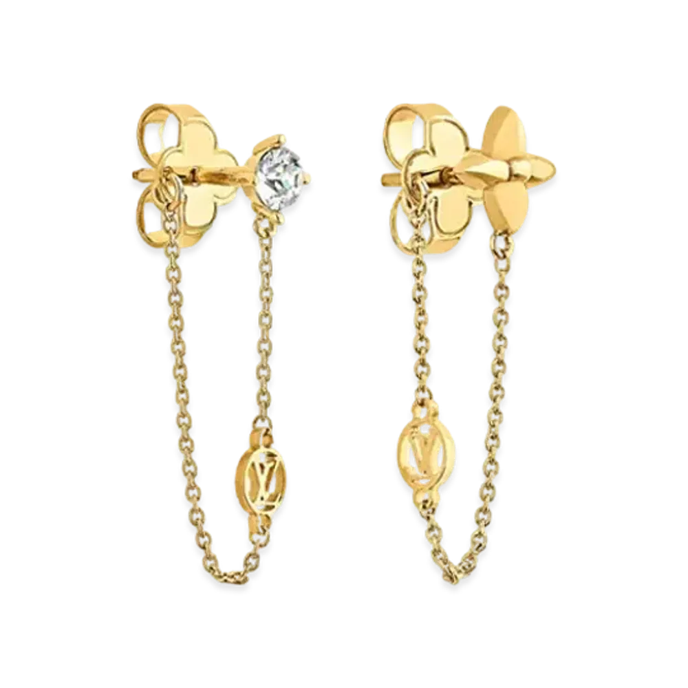 Louis Vuitton Petit Louis Earrings "Gold"