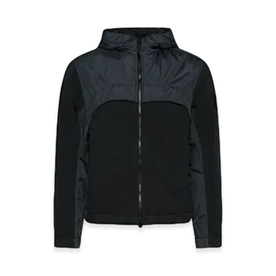 Stone Island 4100041 Crinkle Reps R-NY Hooded Jacket - 25SS "Black"