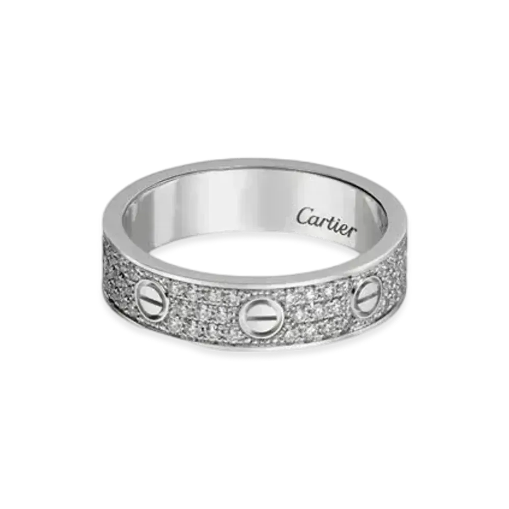 Cartier Love Wedding Band, Diamond-Paved