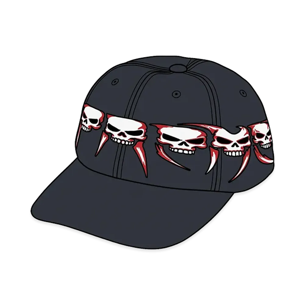 Supreme Skulls Spellout 6-Panel "Navy"