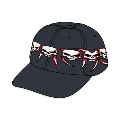 Supreme Skulls Spellout 6-Panel "Navy"