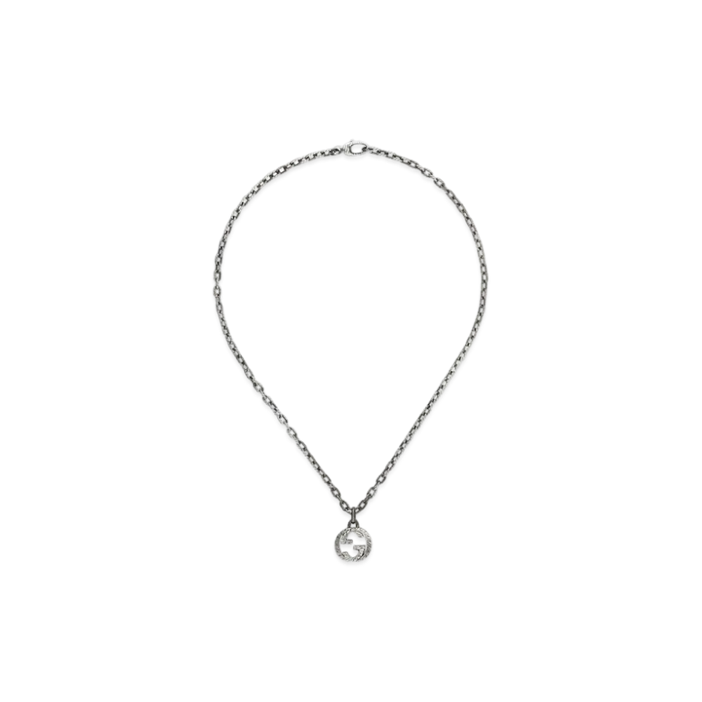 GUCCI Interlocking G Pendant Necklace