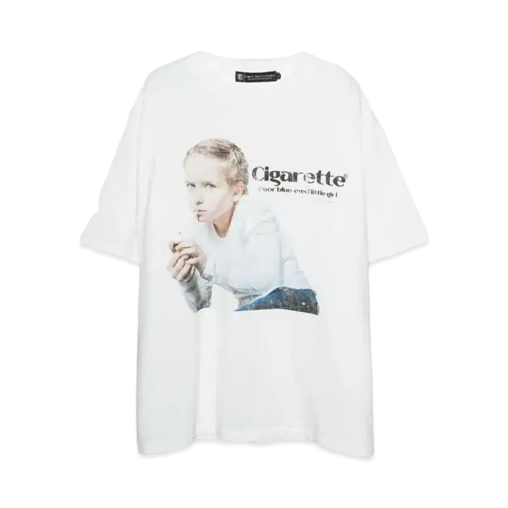 A GOOD BAD INFLUENCE The cigaretteT-SHIRT "WHITE"