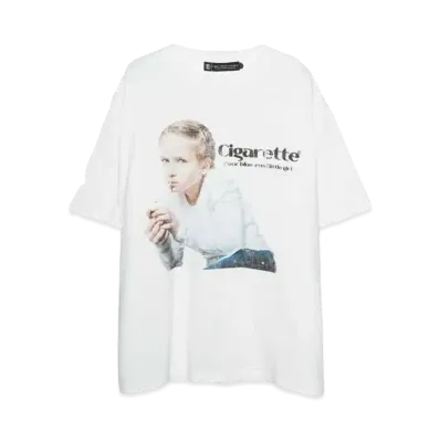 A GOOD BAD INFLUENCE The cigaretteT-SHIRT "WHITE"