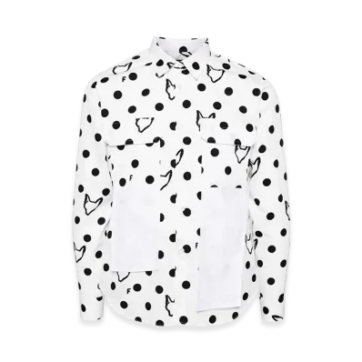 BLACK COMME des GARCONS Polka Dot Shirt "Black"