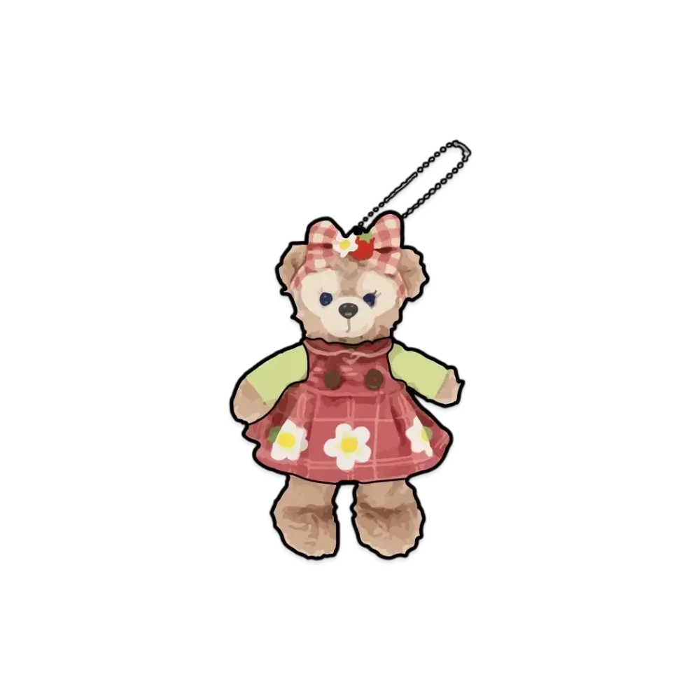 Disney Heartfelt Strawberry Gift Stuffed Animal Badge Shelliemay "Multi"