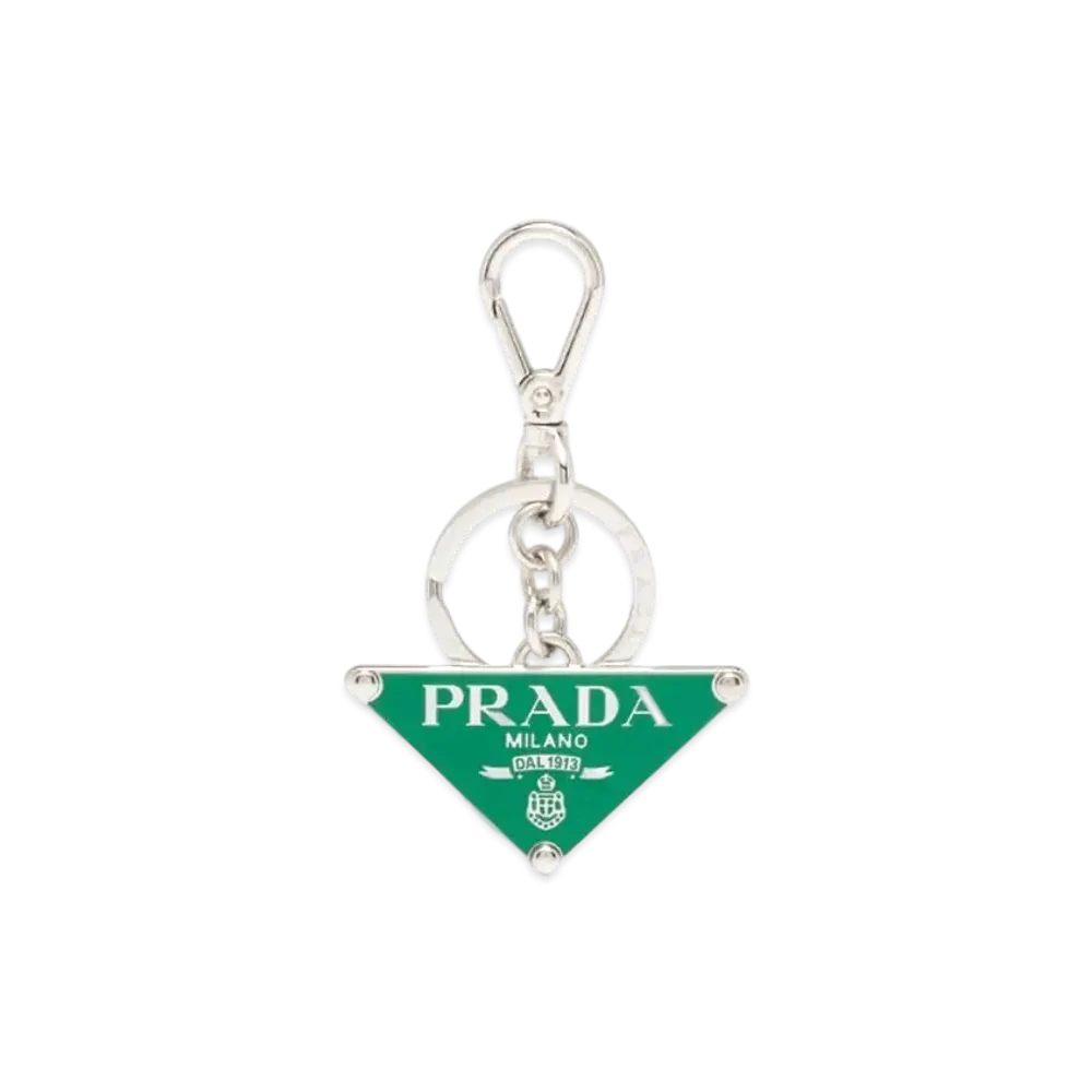 PRADA Metal Key Ring "Green"