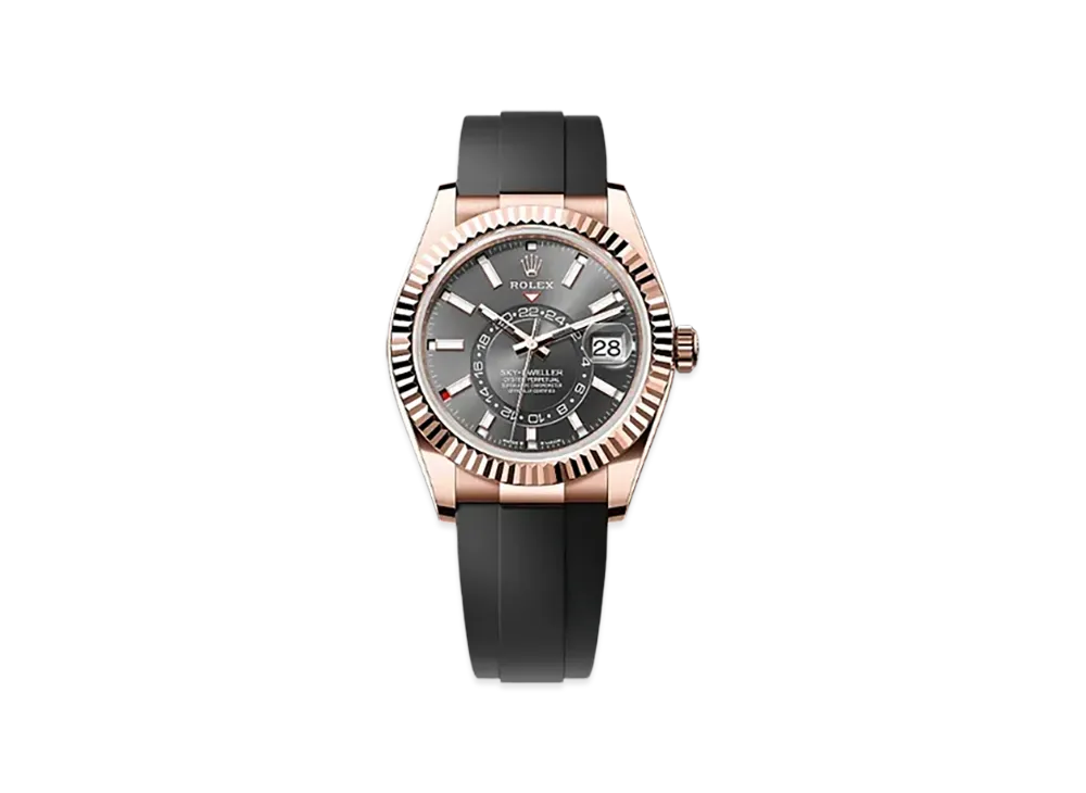 ROLEX Sky-Dweller 42mm Everose Gold 336235 "Slate"