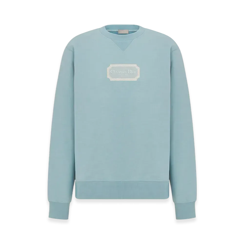 Dior Christian Dior Couture Sweatshirt Organic Fleece "Blue"