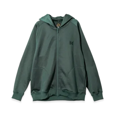 NEEDLES Zipped Hoody Bright Jersey "Dark Green"