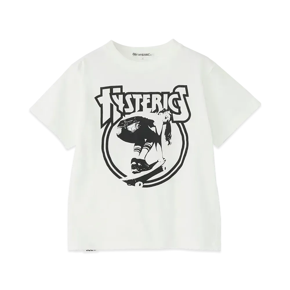 HYSTERIC GLAMOUR Board Girl T-Shirt "White"