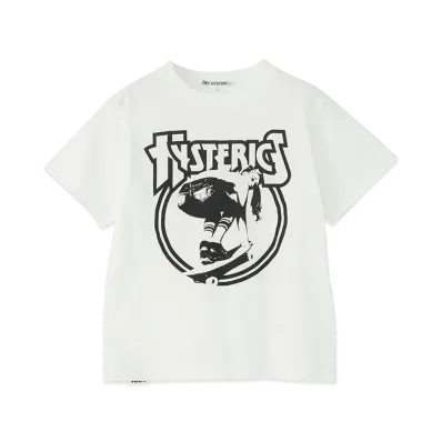 HYSTERIC GLAMOUR Board Girl T-Shirt "White"