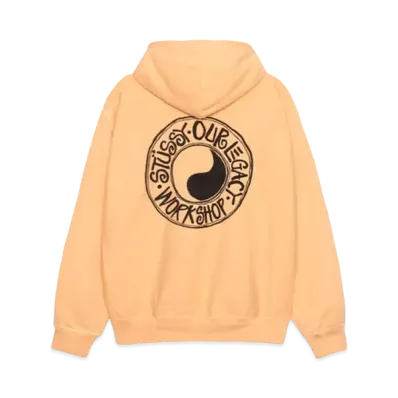Stussy x Our Legacy Work Shop Buana Pigment Dyed Hoodie "Peach"
