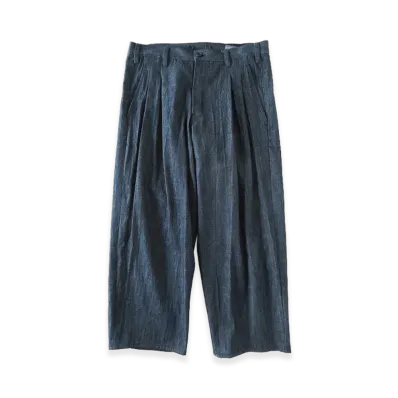 Y's for men Denim 2Tuck Pants "Blue/Indigo"