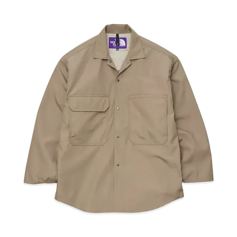 The North Face PURPLE LABEL Polyester Wool Ripstop Trail Shirt "Beige"
