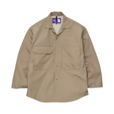 The North Face PURPLE LABEL Polyester Wool Ripstop Trail Shirt "Beige"