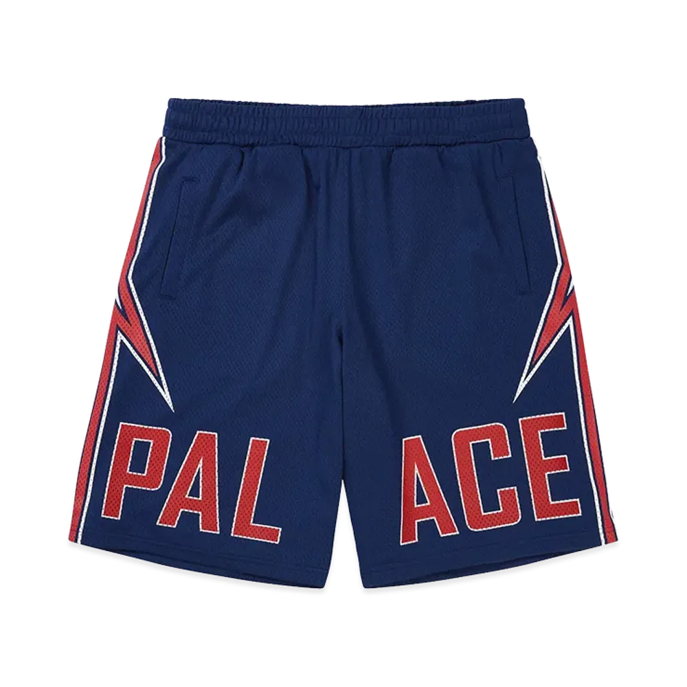 PALACE Lightning Basketball Short "Navy/Red"