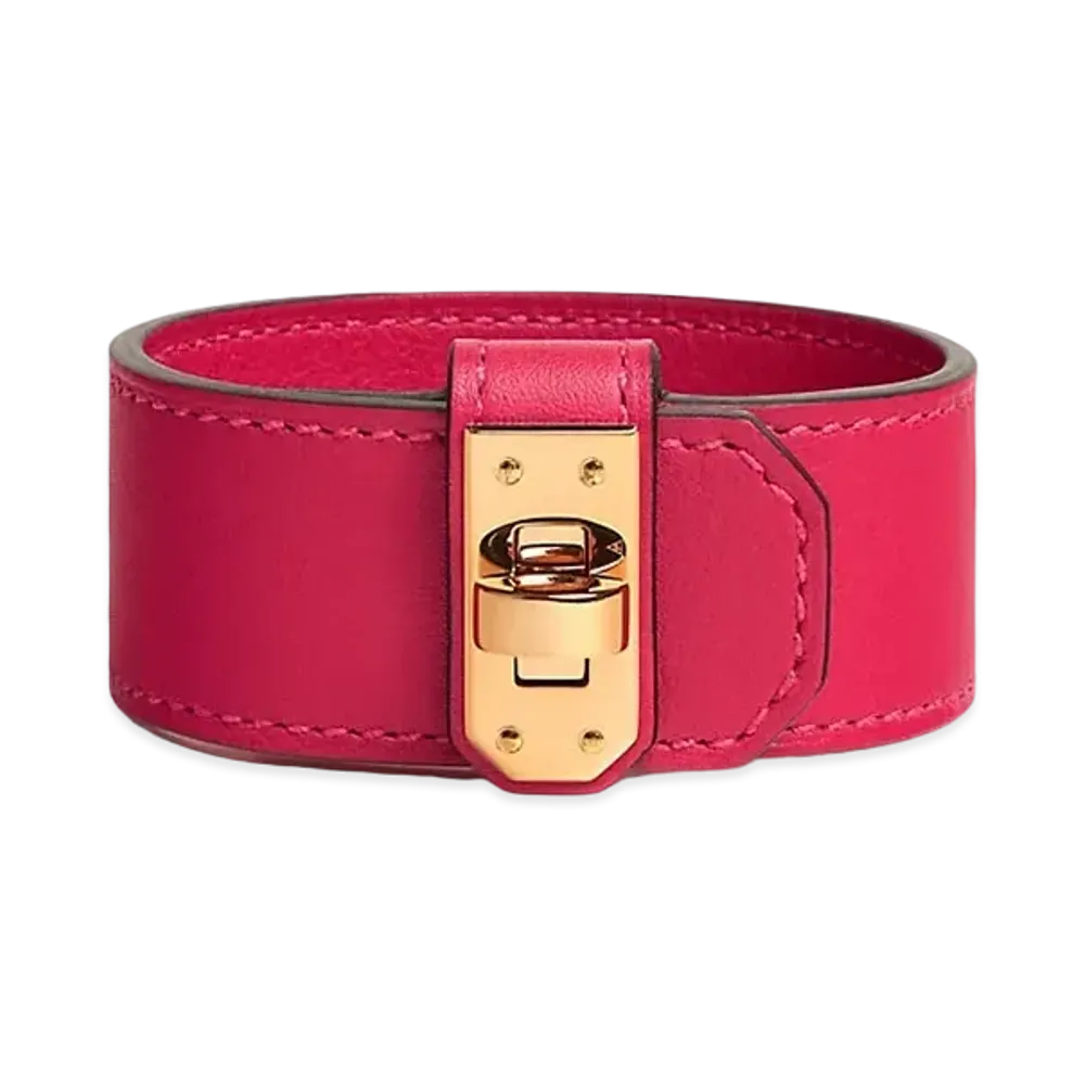 Hermes Kelly Twist Bracelet Small Model "Rose Mexico/Gold"