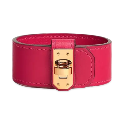 Hermes Kelly Twist Bracelet Small Model "Rose Mexico/Gold"