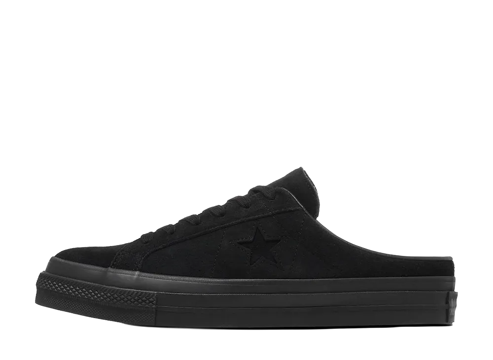 Converse One Star Suede Mule "Black Monochrome"