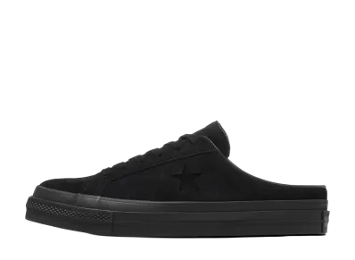 Converse One Star Suede Mule "Black Monochrome"