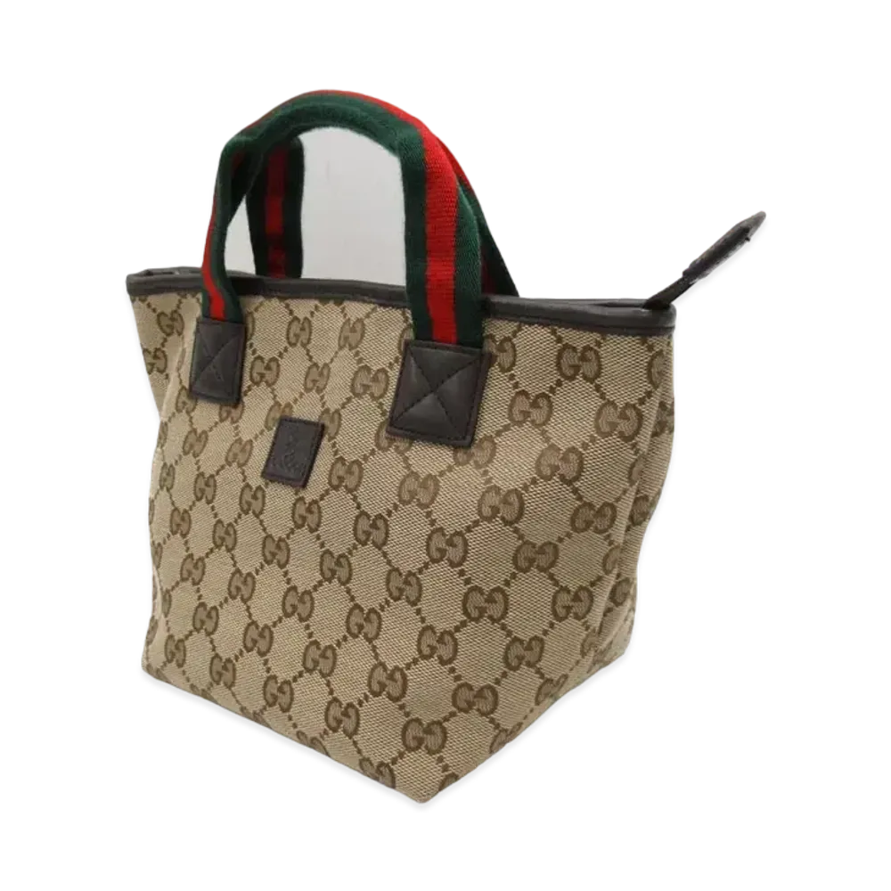 GUCCI GG Canvas Hand Bag "Beige"