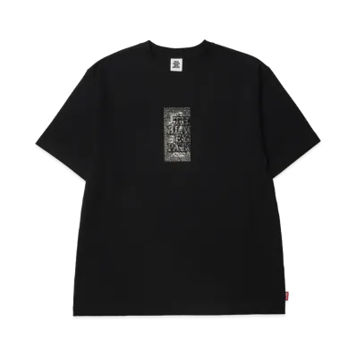 BlackEyePatch Rhinestone Grayscale HWC Label Tee "Black"
