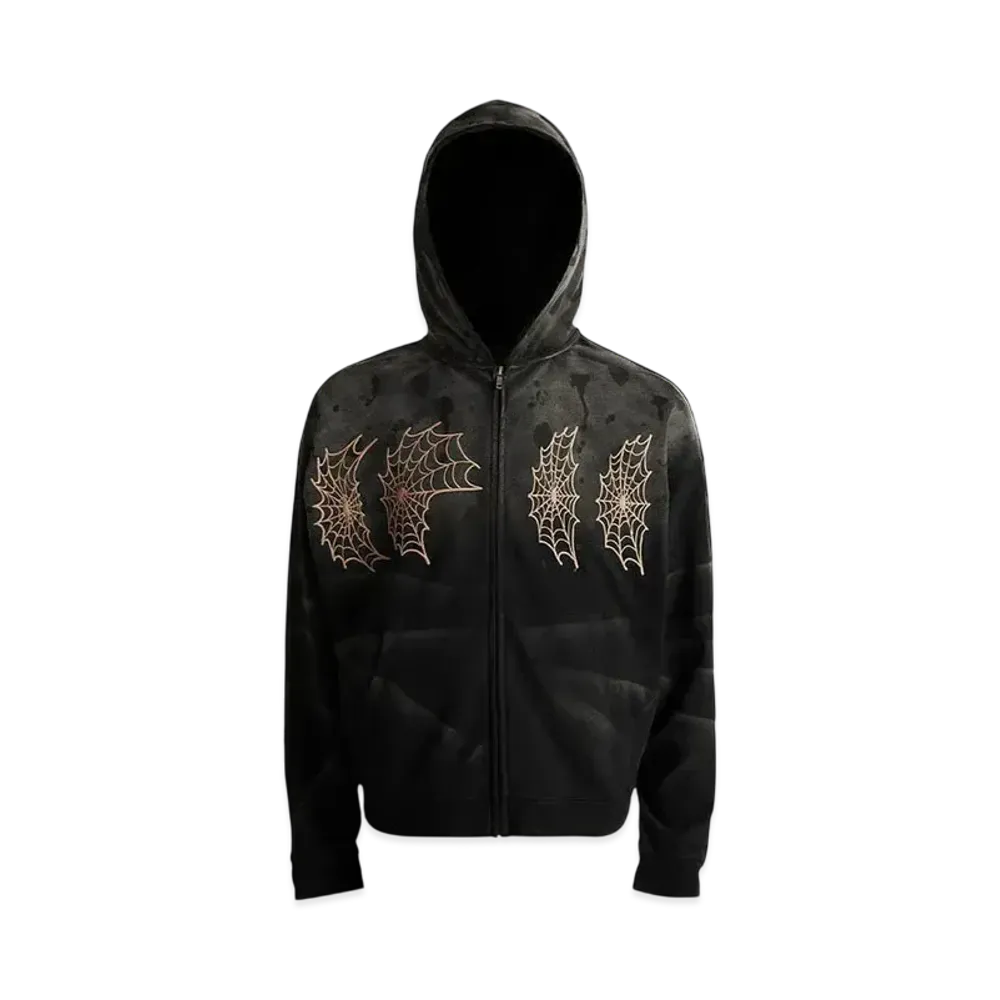 The Boy Has No Patience Eclipse Of Blood Moon Rain Stained Hoodie "Black"