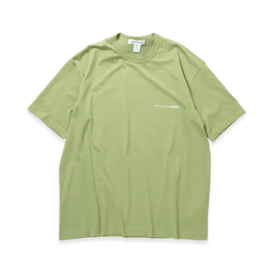 COMME des GARCONS SHIRT Cotton Jersey Plain With Printed CDG Logo On Chest "Khaki"