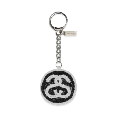 Stussy SS Link Beaded Ball Keychain "Black"
