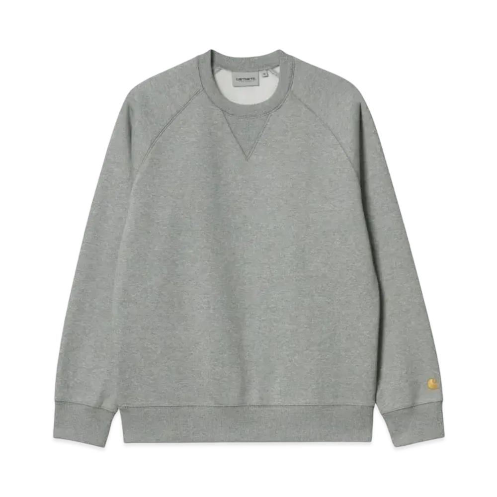 Carhartt WIP Chase Sweatshirt "Grey Heather/Gold"