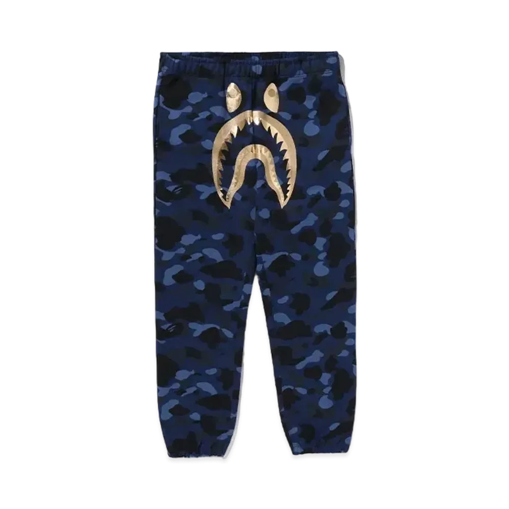 A BATHING APE Shark Sweat Pants "Navy"