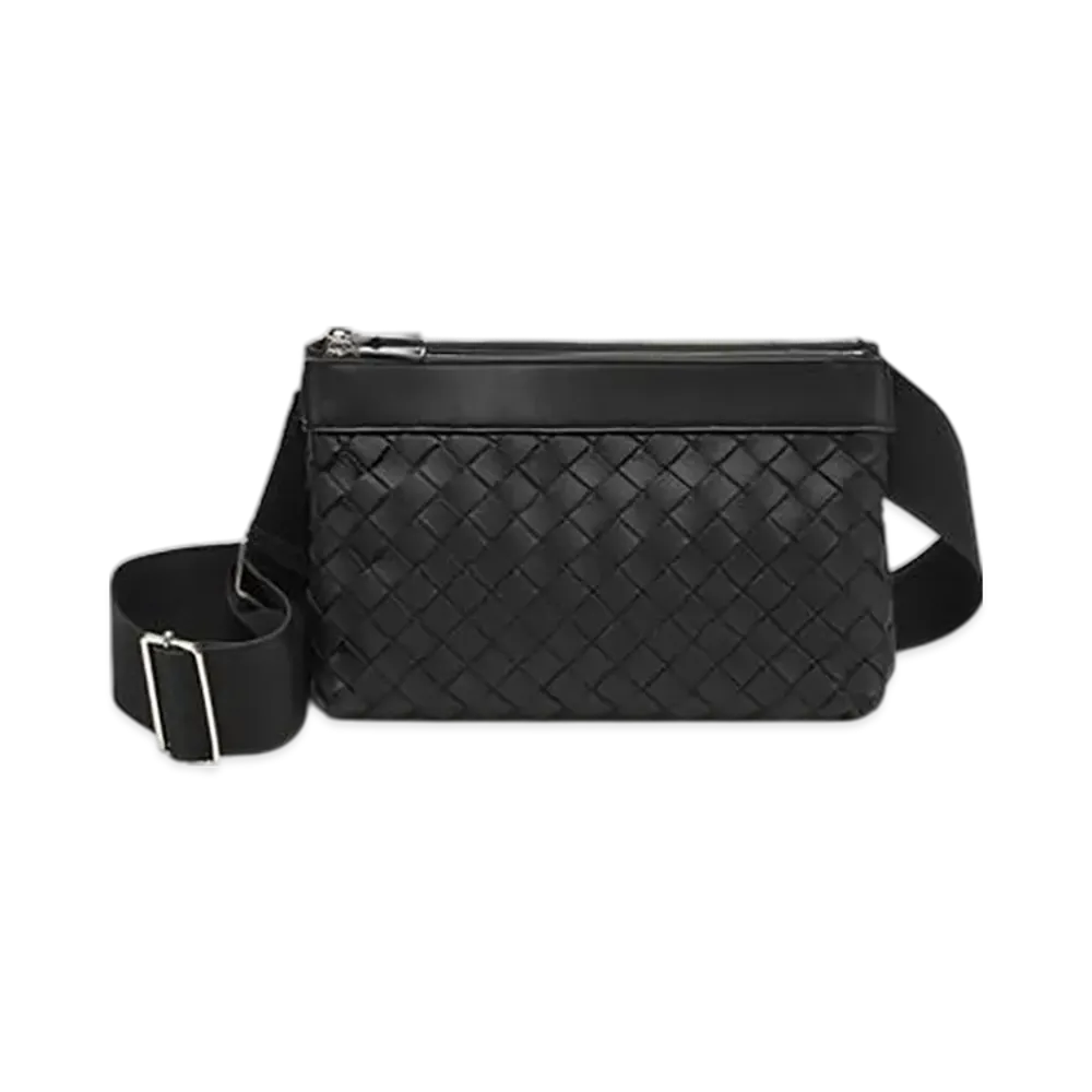 Bottega Veneta Intrecciato Duo Bag "Black"