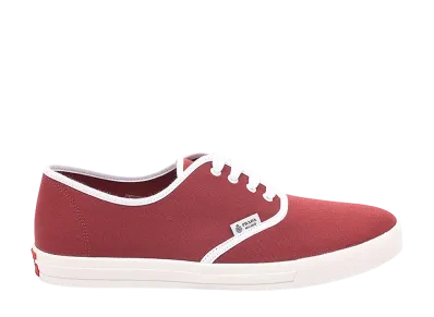 PRADA Tiziano Red Canvas Sneakers "Burgundy"
