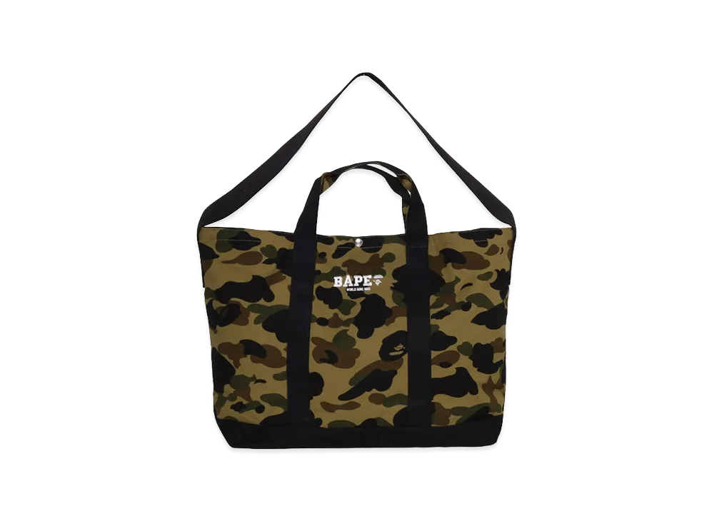 A BATHING APE 1ST Camo 2Way Tote Bag "Green"