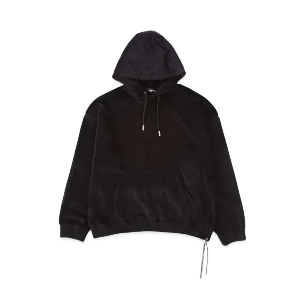 mastermind WORLD Boxy Sherpa Hoodie "Black"