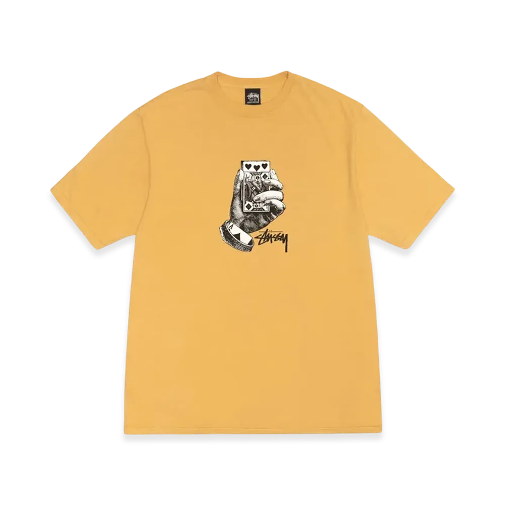 ステューシー オール ベッツ オフ ピグメントダイ Tシャツ "ハニー"