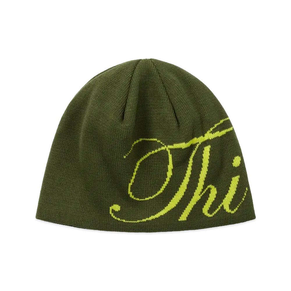 thisisneverthat THI Logo No Cuff Beanie "Olive"